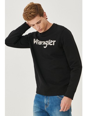 Wrangler W212025001 Erkek Siyah Sweat