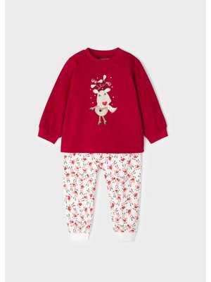 Mayoral Kız Bebek Baskılı Pijama Takımı