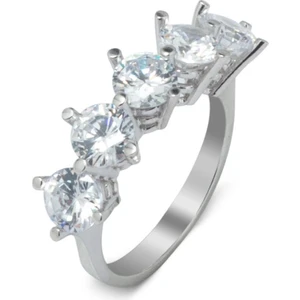 925 Gümüş 925 Ayar Gümüş  Beştaş Yüzük -2