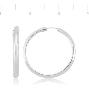 925 Gümüş Gümüş Halka Küpe