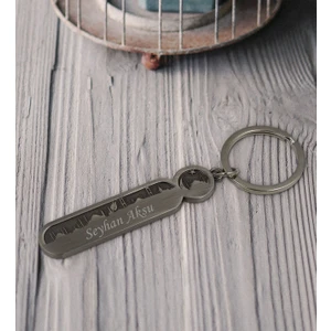 Bk Gift Kişiye Özel Isimli 1453 Istanbul Silüeti Kabartmalı Metal Anahtarlık