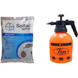 Pire, Kene, Bit, Genel Haşere 50 gr Solfac Wp 10 ve 2 Lt Pompası