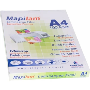Mapi Laminasyon Filmi A4 125 Micron 100 Lü 1021204 0625