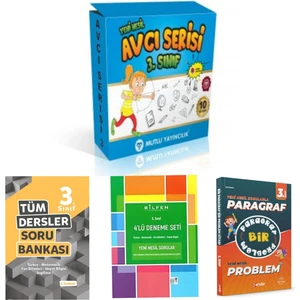 Mutlu Yayıncılık 3. Sınıf Avcı Serisi Tudem Soru Bankası Bilfen Deneme Parağraf ve Problem
