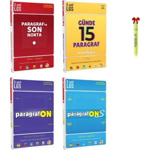 Tonguç Akademi LGS 8. Sınıf Paragrafta Son Nokta 15 Günde Paragraf Paragrafon ve Paragrafons