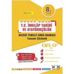 Nartest Yayınevi 8. Sınıf Omage Gold İnkılap Tarihi ve Atatürkçülük Soru Bankası