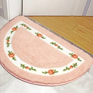 Pastoral Yarım Daire Hali, Sevimli Yatak Odası Tuvalet Banyo Banyo Kapısı Kaymaz Ayak Mat