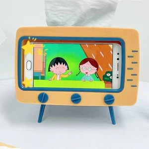 Yaratıcı Tv Doku Kutusu, Ev Sehpa Oturma Odası Doku Depolama Kutusu, Çok Işlevli Cep Telefon Rafı