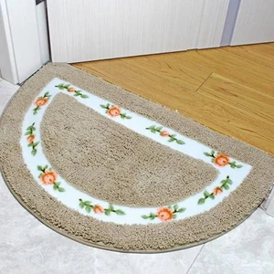 Pastoral Yarım Daire Hali, Sevimli Yatak Odası Tuvalet Banyo Banyo Kapısı Kaymaz Ayak Mat