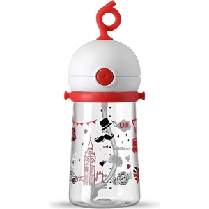 350 ml Pipetli Matara B1031-KARMA B1031-KARMA-KIRMIZI