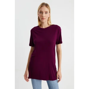 Alexander Gardi Bisiklet Yaka Yanı Yırtmaçlı T-Shirt (B23-00113)