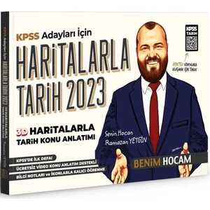 Benim Hocam Yayınları  KPSS 2023 3 Deneme Haritalarla Tarih