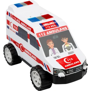 Can Oyuncak Plastik Ambulans Beyaz
