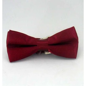 Bordo Çocuk Boy Düz Renk Saten Papyon - Cp-04