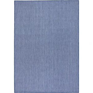 Fresco Ekru Lacivert İskandinav Jüt Yıkanabilir Halı Kilim Balkon Teras Salon Koridor Halısı 20522A