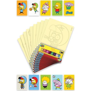 Kral Şakir ve Ailesi Tuz Boyama Oyunu Seti 10 Lu , Eğitici Aktivite , Kum Boyama Oyunu TB-019