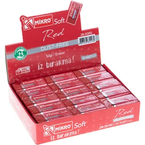 Silgi Soft Kırmızı ( Red ) 2B-30RD 30 Adet