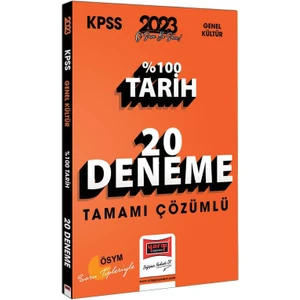 Yargı Yayınevi 2023 KPSS Tarih Tamamı Çözümlü 20 Deneme