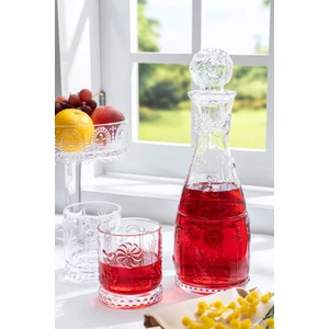 Cam Bahar Model Karaf 2 Bardaklı Set