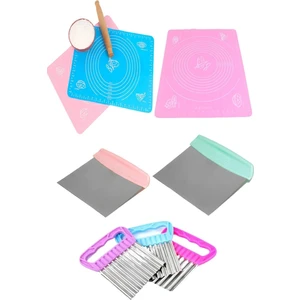 Eflatun Concept Hamur Matı + Kesme Aparatı Spatulası + Papates Cips Kesici