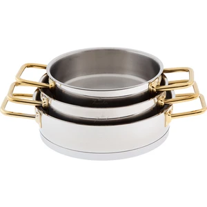 Assos 3'lü Titanyum Gold Midi Sahan Seti