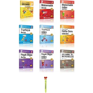 Mutlu Yayıncılık 2. Sınıf Avcısı Serisi Tüm Dersler Set ( 9 Kitap)