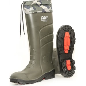 Polly Boot Galaxy Vega 04 Boğazlı Haki Renk Çelik Burunsuz  Çizme Avcı Botu Kamp Botu Balıkçı Botu Kamuflajlı