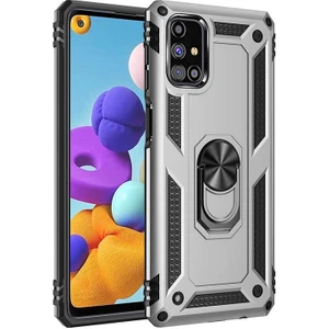 Samsun Galaxy M31S Kılıf Vega Standlı Yüzüklü + Ekran Koruyucu Nano