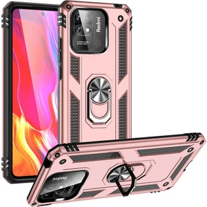 Xiaomi Poco C40 Kılıf Vega Yüzüklü Standlı + Ekran Koruyucu Nano