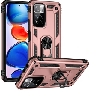 Xiaomi Redmi Note 11 Plus 5g Kılıf Vega Yüzüklü Standlı + Ekran Koruyucu Nano