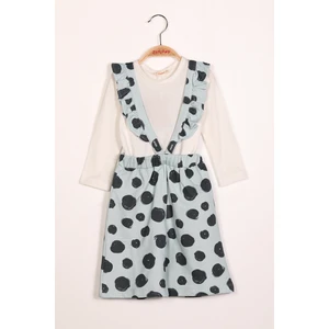 Kız Çocuk Fırfırlı Askılı Salopet Takım (2-7yaş)