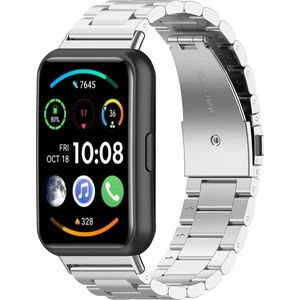 Huawei Watch Fit 2 Uyumlu Metal Baklalı Kordon