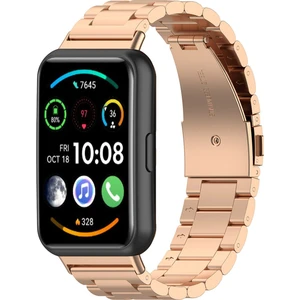 Huawei Watch Fit 2 Uyumlu Metal Baklalı Kordon