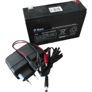 Çocuk Oyuncak Için 6 Volt 12 Amper Akü 6V 12AH ve Şarj