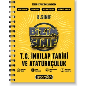 Startfen Yayınları 8. Sınıf Bizim Sınıf Inkılap Tarihi Defteri
