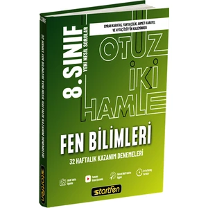 Startfen Yayınları 8. Sınıf Fen Bilimleri 32 Deneme Haftalık Kazanım Denemeleri