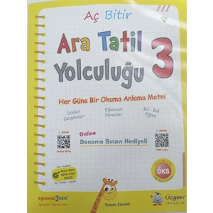 Üçgen Yayınları 3. Sınıf Ara Tatil Yolculuğu