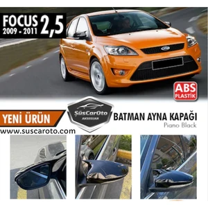 ŞüsCarOto Aksesuar Ford Focus 2.5 2009-2011 Batman Yarasa Ayna Kapağı Piano Black Abs Plastik
