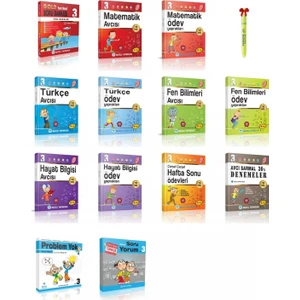 Mutlu Yayıncılık 3. Sınıf Avcı Serisi Full Set-Tüm Dersler-Usta Serisi ( 13 Kitap)