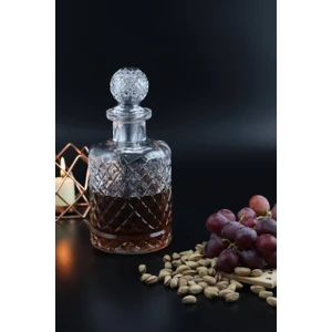 Kafesli Model Sürahi Karaf Viski Şisesi 1250 ml