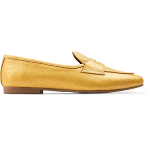 Hakiki Deri Sarı Kadın Babet