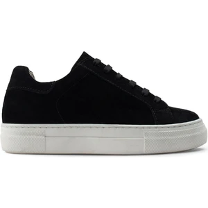 Hakiki Süet Siyah Sneaker Kadın Ayakkabı