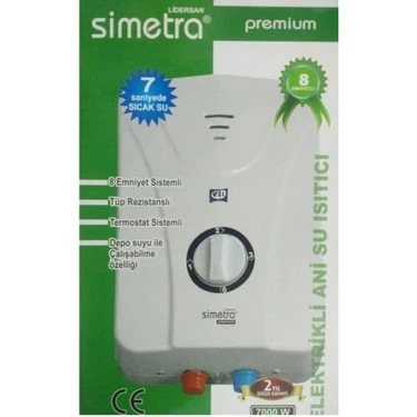 Simetra Premium Elektrikli Şofben Ani Su Isıtıcı - 8
