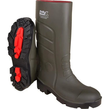 Polly Boot Galaxy Vega S4 Haki Renk Çelik Burunlu  Çizme