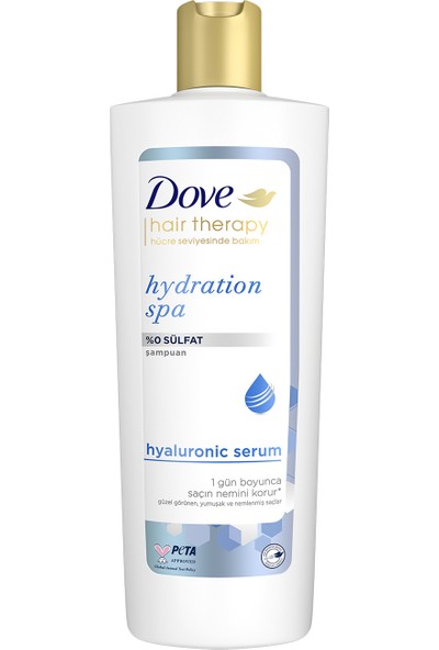 Dove Hair Therapy Sülfatsız Saç Bakım Şampuanı Hydration Spa Nemlendirici 350 ml