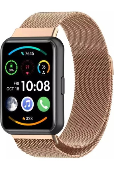 Mi7a Huawei Watch Fit 2 Uyumlu Metal Mıknatıslı Kordon