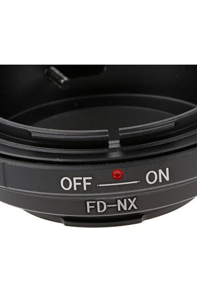 Prettyia Fd Mount Nx Lens Kamera Gövdesi Için Siyah Metal Lens Montaj Adaptörü -1000 NX-210 Nx-20 (Yurt Dışından)