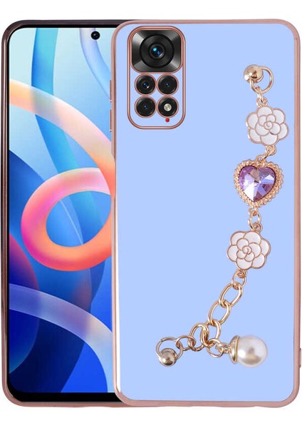 Xiaomi Redmi Note 11 Pro 5g Kılıf Tutamaçlı Taşlı Silikon