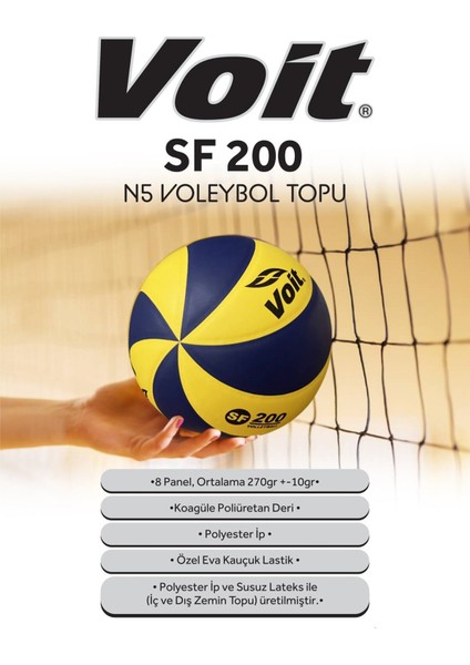 Dynamic Voıt Sf200 N5 Voleybol Topu Mix Unisex Top 9VTTPSF200N5