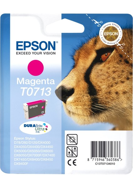 Epson T0713 Kırmızı Orjinal Kartuş